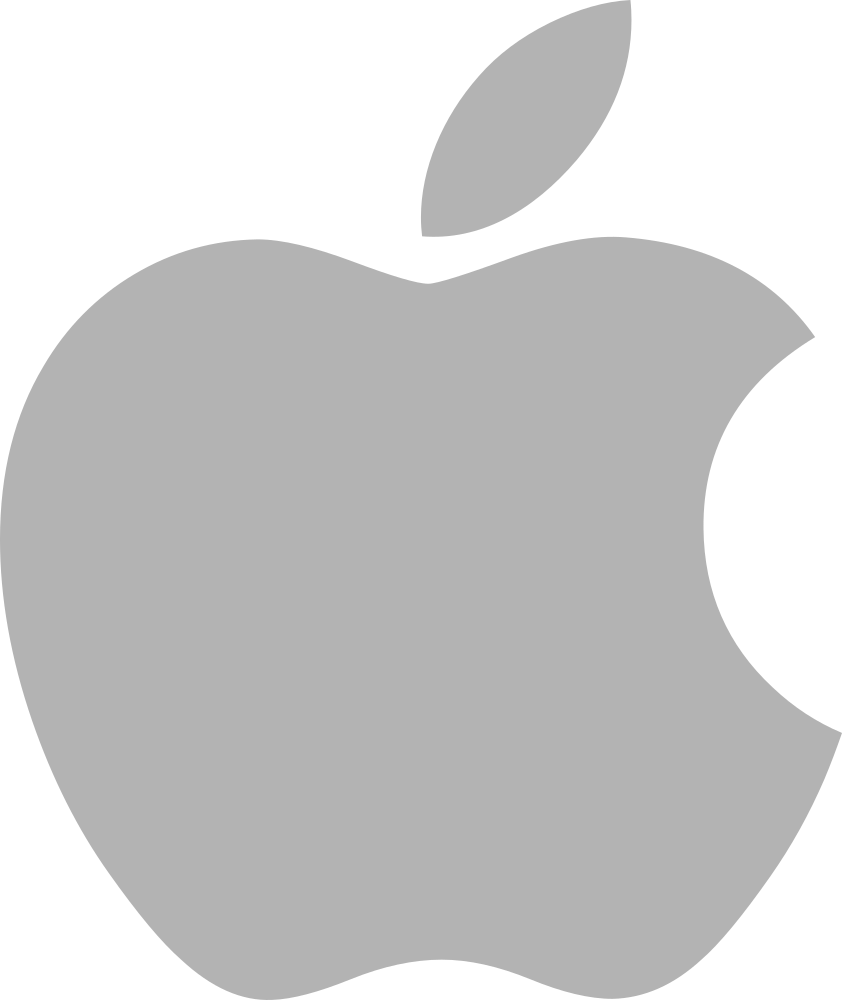 grey apple logo